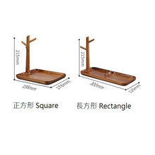 樹枝。掛飾木碟 - 相思木 Wooden Twig Accessory Plate - Acacia Wood