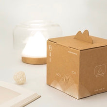 山形。無線充電木座玻璃燈 Mountain Glass Wireless LED Lamp
