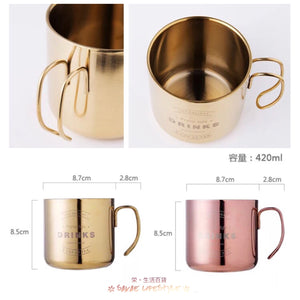 山系風格。不銹鋼杯